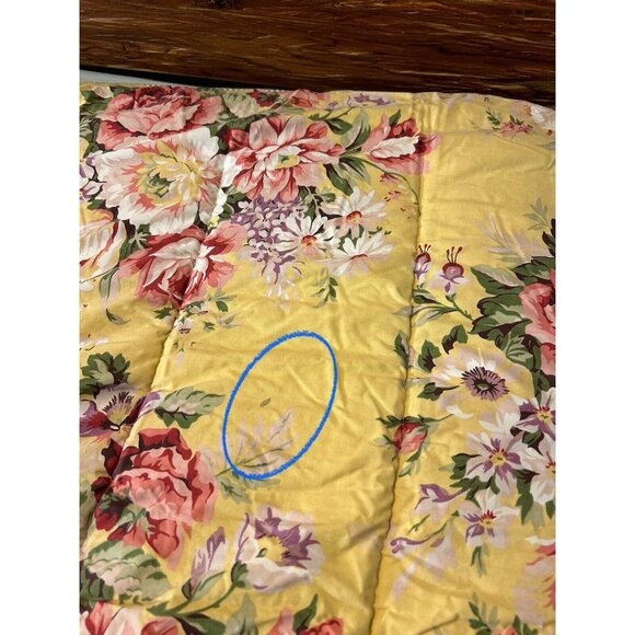 VINTAGE Ralph Lauren Full Queen Comforter Sophie Brooke Pink Rose Yellow SEE PIC - Picture 6 of 10